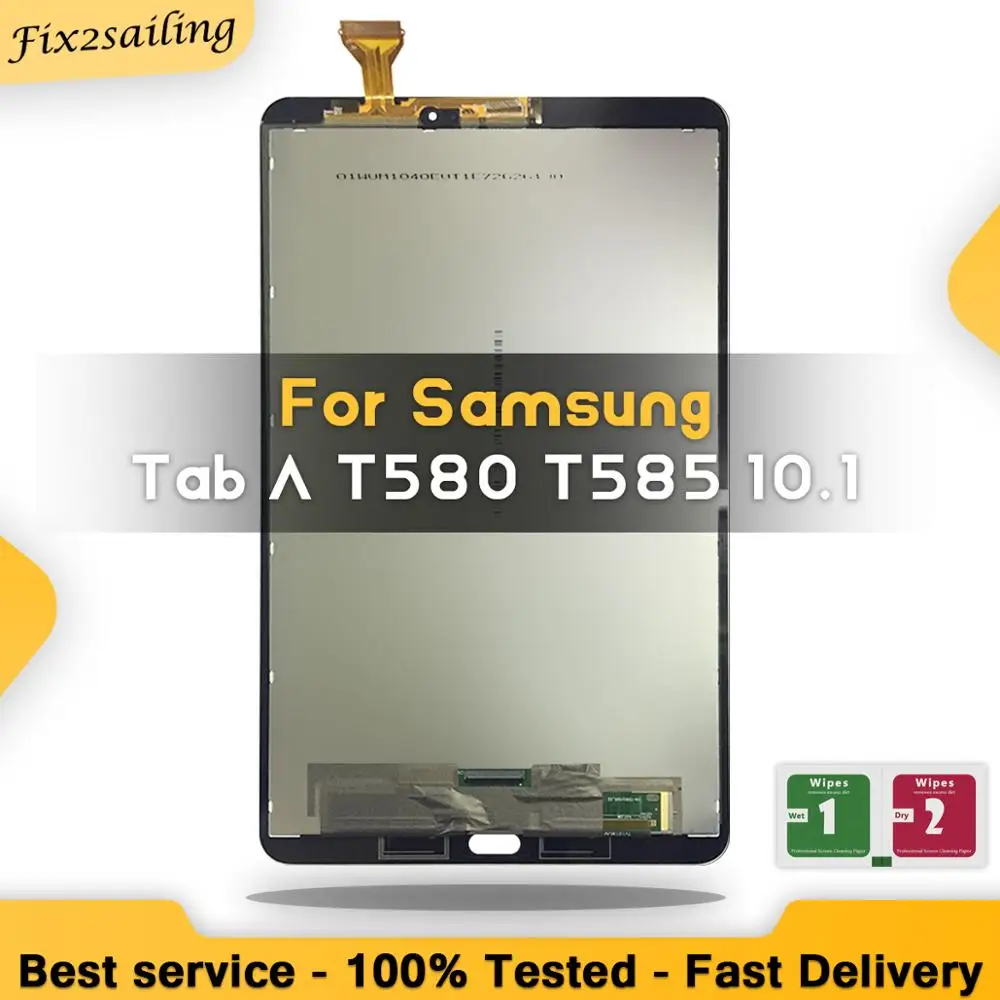 ЖК-дисплей для Samsung Galaxy Tab A 10,1 SM-T580 SM-T585 жидкокристаллический дисплей с сенсорным экраном T585 планшета Ассамблеи Замена