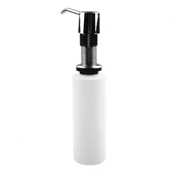 

300ml Kitchen Soap Dispenser Bathroom Detergent Dispenser for Liquid Soap Lotion Dispensers Stainless Steel Head + ABS Bottle