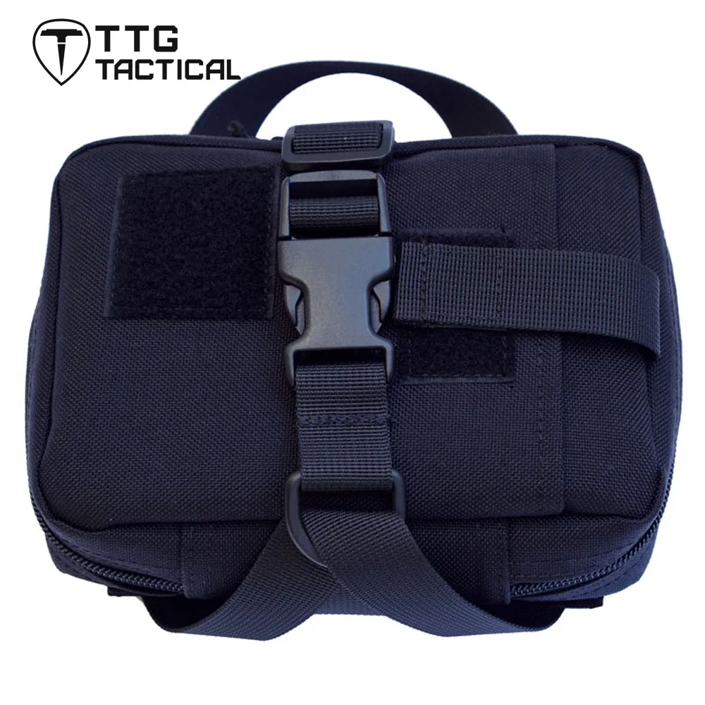 

TTGTACTICAL Military Tactical Medical Bag MOLLE Quick Detach EMT/First Aid Pouch Camping Treatment Emergent Pouch First Aid Bag