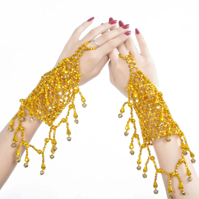 

Women Jewelries Belly Dance Costume Accessories Tassel Necklace Indian Jewelry Set Dance bracelets 2 pieces