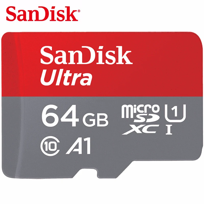 Двойной Флеш-накопитель SanDisk 128 GB MicroSD карты 64 Гб оперативной памяти, 32 Гб встроенной памяти, слот для карт памяти 16 GB карты памяти SDHC/SDXC 200 GB TF карты UHS-I U1 A1 Class10 для смартфон планшет 100 МБ/