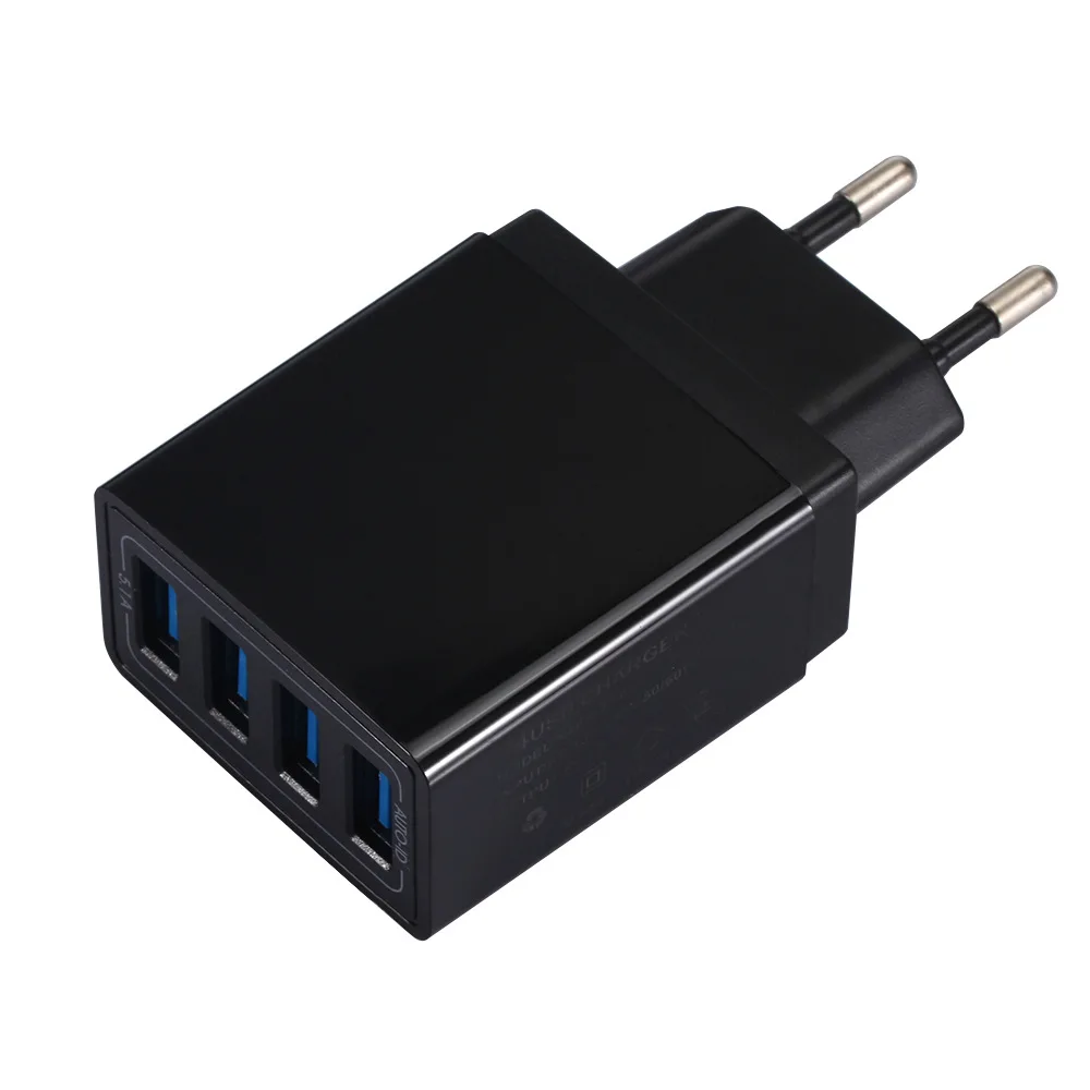 

4 Port USB Travel Phone Charger Standard 5.1A Smart Universal Charger Smartphone Android Universal USB Travel Charger Mini