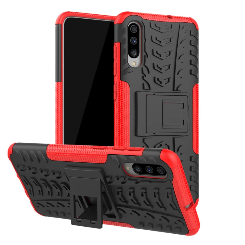 

1pcs For Samsung Galaxy A2 Core Heavy Duty Armor Shockproof Tyre Hybrid Rugged Rubber Stand Hard Case For Samsung Galaxy A70 A40