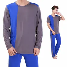 Мужской костюм для йоги с длинным рукавом, Модальные спортивные костюмы, спортивные свободные штаны, мужская одежда Tai Chi, мужская спортивная одежда с эластичным поясом