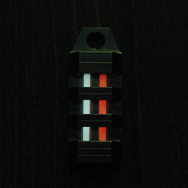 EDC Outdoor Automatic Light 25 Years Tritium Titanium Alloy Keychain Fluorescent Tube Lifesaving Emergency Lights Free shipping