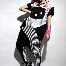 Новые Модные шаровары для хип-хопа, штаны для танцев, повседневные спортивные штаны, костюмы для женщин, одежда для сцены, неоновые полосатые джазовые штаны