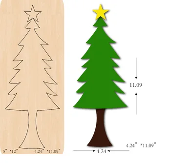 

New Christmas tree Wooden die Scrapbooking Y-9 Cutting Dies