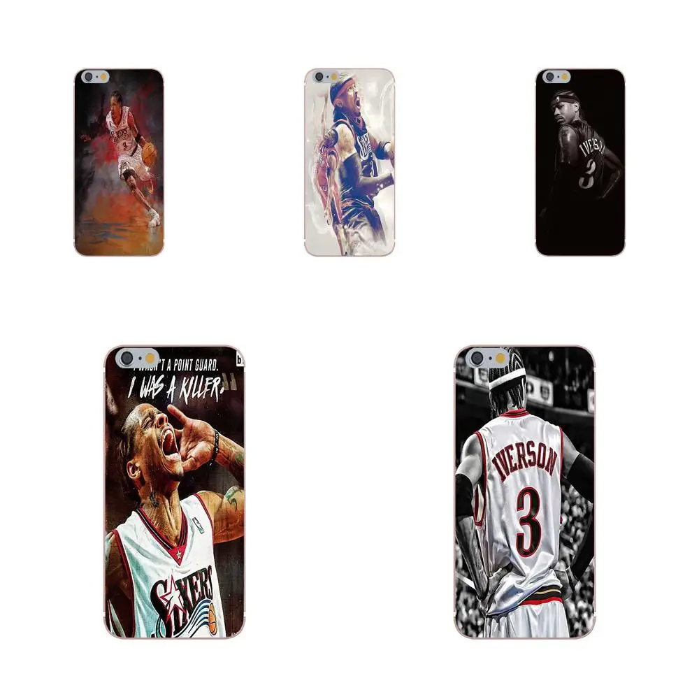 Omdnwd Allen Iverson For Sony Xperia Z Z1 Z2 Z3 Z4 Z5 compact Mini Premium M2 M4 M5 T3 E3 E5 XA Soft Shell