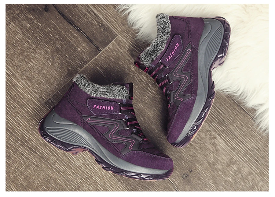 STS BRAND 2019New Winter Women Snow Boots Women Warm Push Ankle Boots Block High-tops Female Waterproof Boot Rubber Travel Shoes (27)