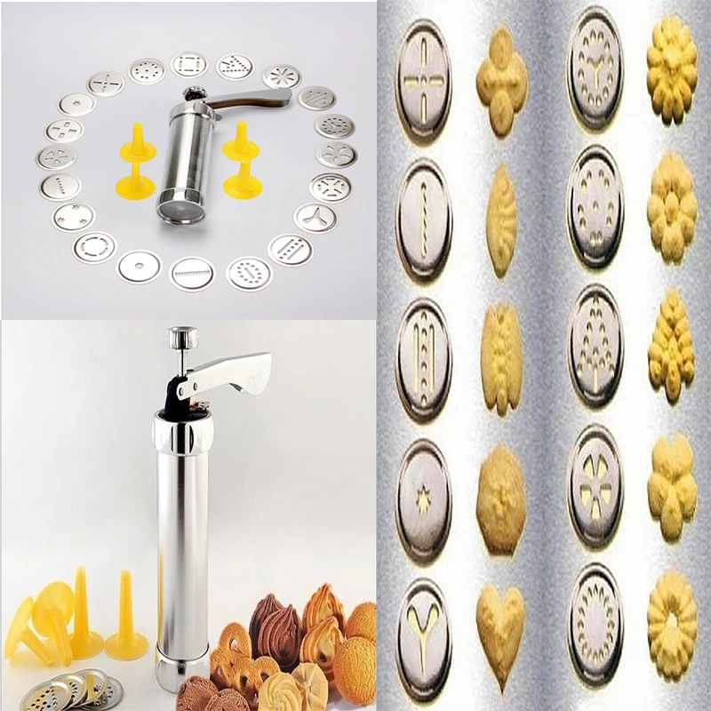 

Cookie Chocolate Mold Gun Aluminum Barrel Biscuit Machine Kitchen Baking Tools