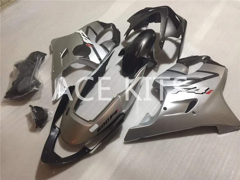 ACE наборы новый впрыска ABS Обтекатели комплект Подходит для HONDA CBR600F4i 2004 2005 2007 CBR600F4i 04 05 07 серебро qq17