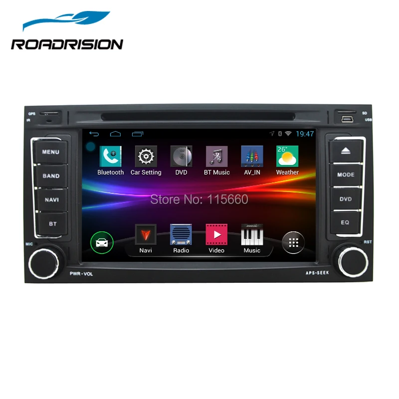 RoadRision Android 6,0 2din автомобильный DVD gps навигатор для VW Touareg T5 Multivan Авторадио Стерео indash головное устройство с canbus wifi