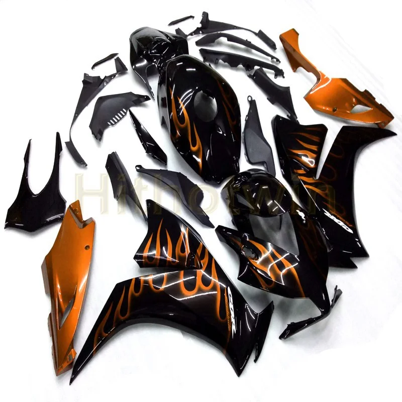 

Screws+Custom Injection mold orange flames for HONDA CBR1000 RR 2012 2013 2014 2015 2016 CBR1000RR 12 16 ABS Plastic Fairing