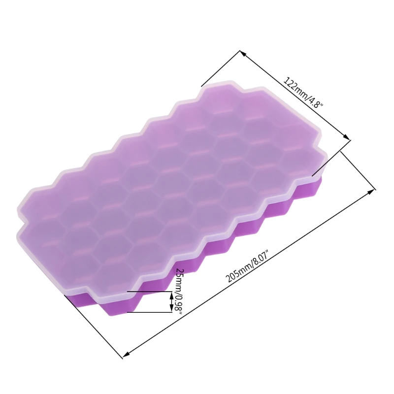 37 сетки соты мини льда кубик экологически чистые полости Силиконовый Лоток Плесень