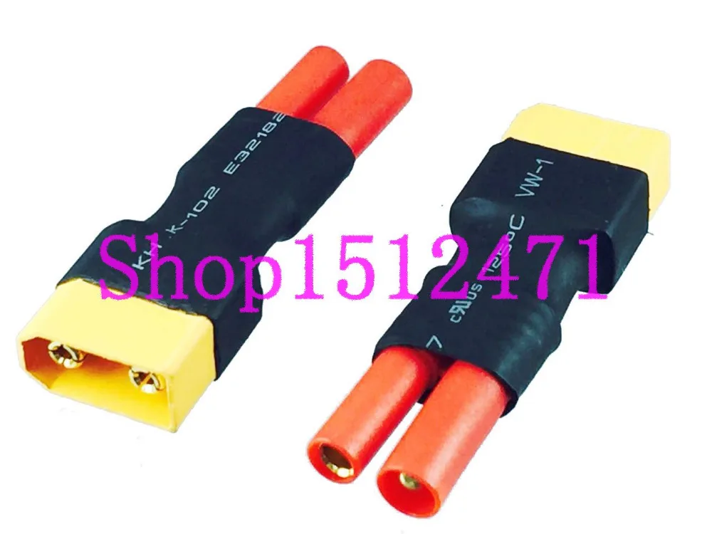 1pce XT90 Male to HXT 4mm Bullet No wire adapter connector for ESC