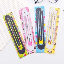 Нержавеющая сталь Скрепка металлическая Закладка линейка забавные школьные офисные канцелярские подарки многофункциональный зажим Закладка 15 см измерения