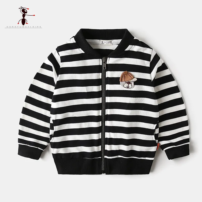 Kung Fu Ant/Коллекция 2019 года весеннее повседневное модное хлопковое пальто в полоску