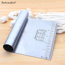 Sutonefeel тесто для пиццы Тесто скребок резак скамья скребок измерения руководство хлеборезку Кухня аксессуары