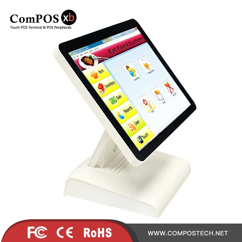 A 15 inch WIFI and MSR POS machine multi function smart payment systems touch cashier POS1619