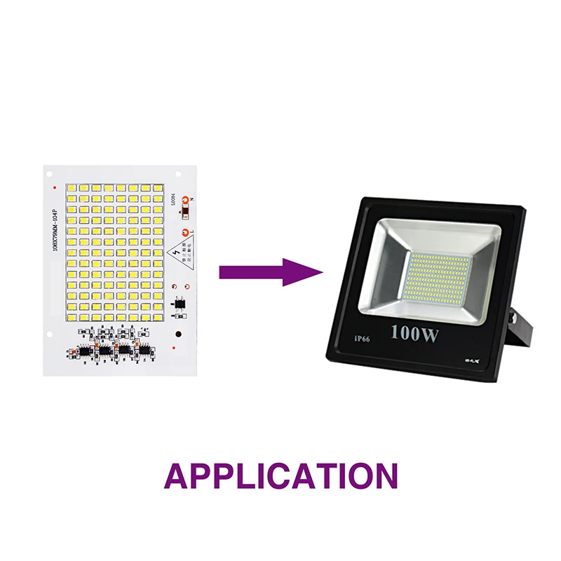 Нет необходимости в драйвере SMD Светодиодные лампы Smart IC AC 220 В 10 Вт 20 30 50 100 для