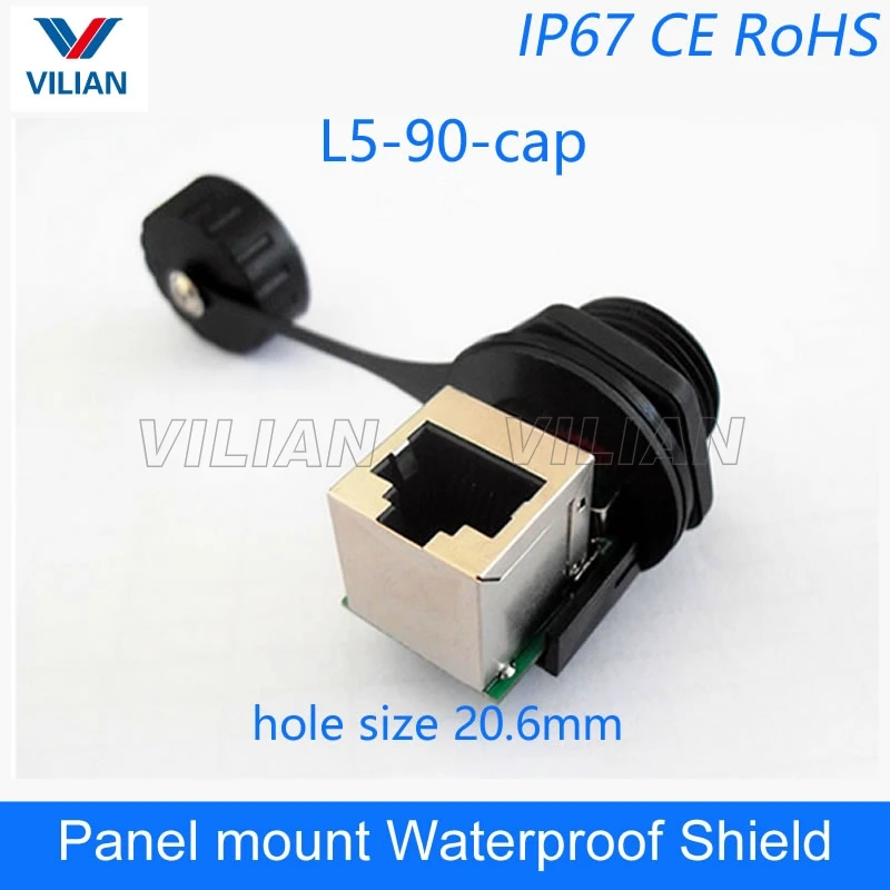 Соединитель печатной платы M19 RJ45 PCB монтажная панель разъем Ethernet сетевой кабель