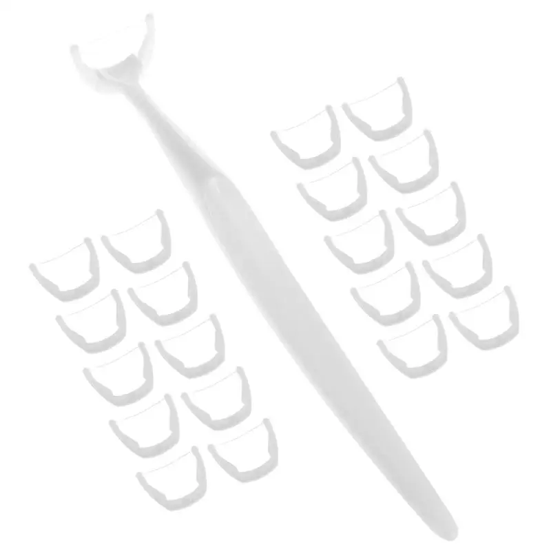 20pcs Replaceable Dental Care Cleaner Plastic Toothpick Nylon Wire