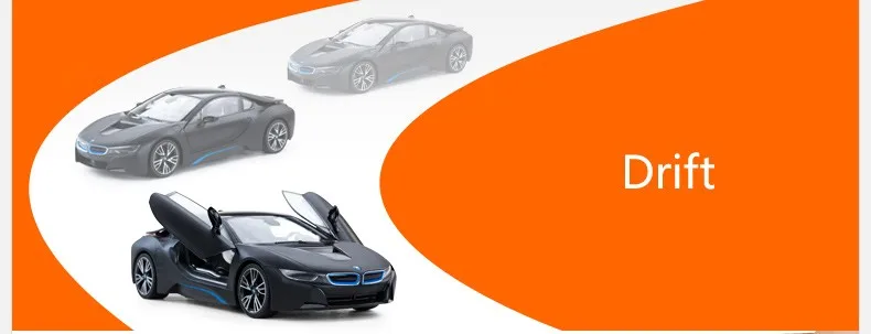 Rastar лицензированный BMW i8 открытая дверь RC игрушки для детей 1/14 электрический автомобиль 71000