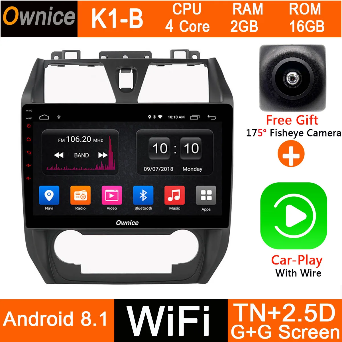 Ips 10,1 8 ядерный 4G+ 32G Android 9,0 автомобильный DVD Радио gps мультимедийный видео плеер для Geely Emgrand EC7 EC715 EC7-RV EC718 CarPlay DSP - Цвет: K1-B-CarPlay