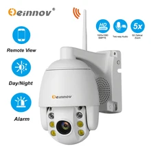 Einnov 5xzoom HD PTZ IP Камера, Wi-Fi, CCTV, наружной видеосъемки Камеры Скрытого видеонаблюдения 1080P проектор для домашнего Беспроводной безопасности Камера двухстороннее аудио ИК