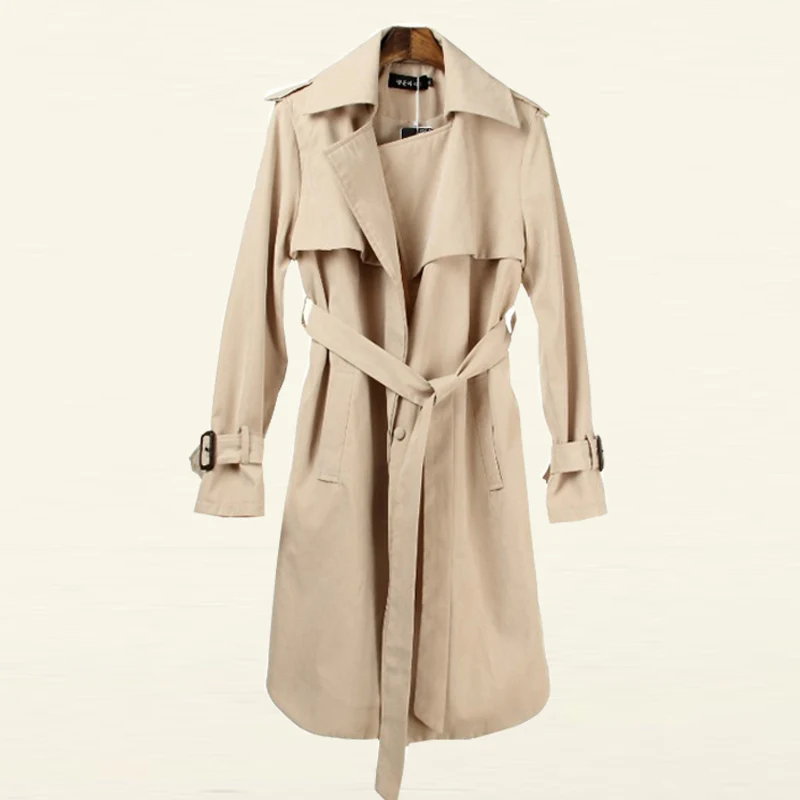 Модное женское пальто с поясом, накидки для панков для женщин, длинный плащ, осенняя ветровка, женские пальто размера плюс, женское осеннее пальто