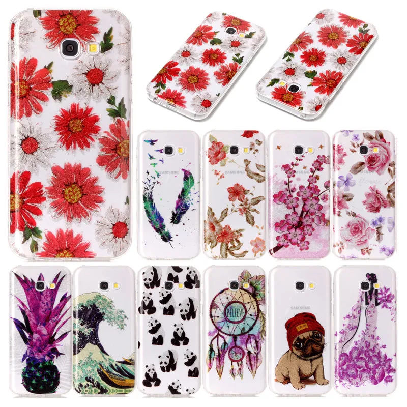 

For Samsung A3 2017 A320 A3200 Case Animal Amime Transparent Silicon TPU Gel Back Cover Phone Case for Samsung Galaxy A3 2017