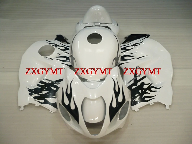 

Full Body Kits for GSX-R1300 1997 - 2007 Fairing Kits GSXR 1300 1998 Black White Flame Full Body Kits GSX-R1300 2003