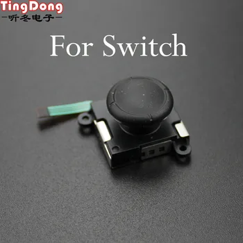 

TingDong 5Pcs Replacement 3D Joystick with Flex Cable Left Right 3D Analog Sticks for Nintend Switch NS Joy-Con Controller