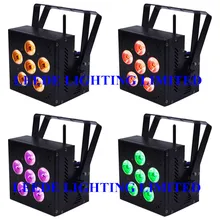 10 шт./партия Американский DJ Мега беспроводной Аккумулятор Компактный светодиодный Par свет 6*18 Вт RGBWA UV