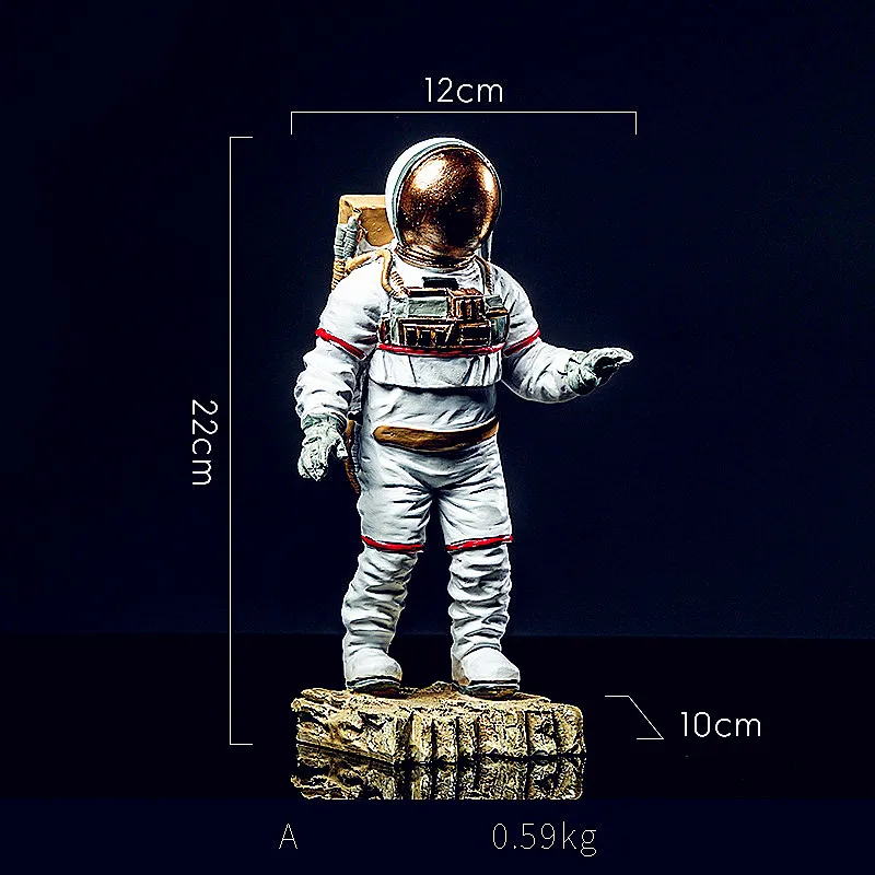 Космический человек американский астронавт модель креативная статуя космонавта Мода Северной Европы украшения дома смолы ремесло L2698 - Цвет: As The Picture Shows