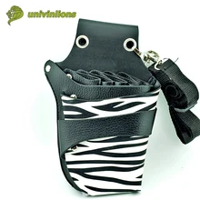 15*21 см салон кожа парикмахерский инструмент профессиональная сумочка-несессер парикмахера ножницы карманы Многофункциональный парикмахер сумка-чехол на ремне