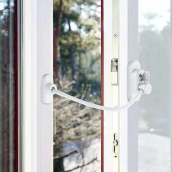 

1/2/4 Pcs Window Door Restrictor Security Locking Cable Wire Child Baby Safety Lock DC112