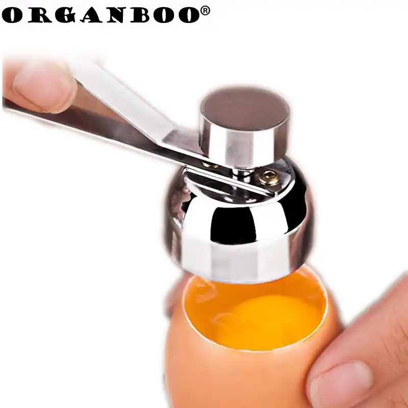 ORGANBOO 1 шт. японский стиль из нержавеющей стали рисовое яйцо открывалка мерный шар яичная скорлупа резак кухонные гаджеты Инструменты для приготовления пищи - изображение