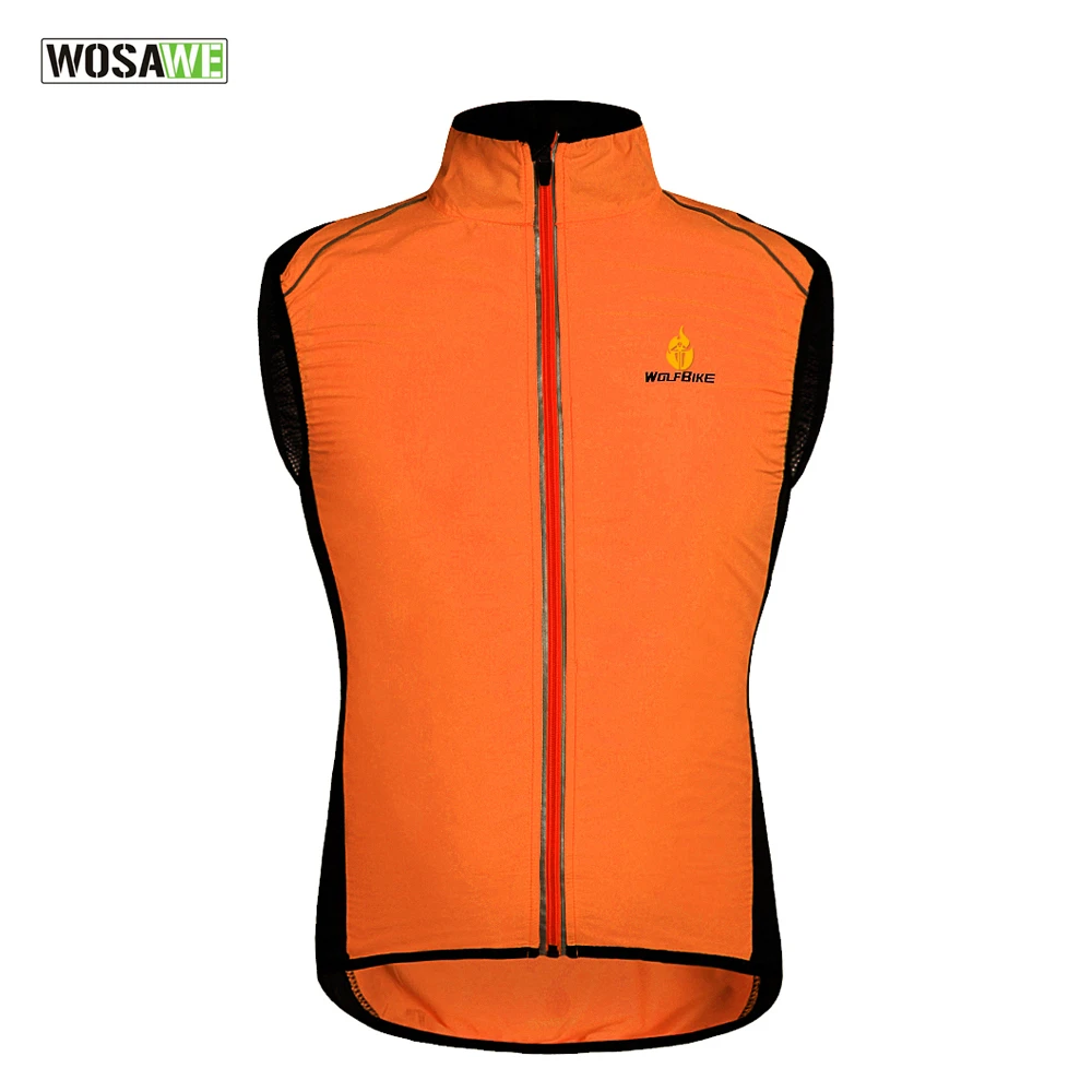 WOSAWE Cycling Jersey Vest Bike Bicycle Cycling Riding Tour Vest Wind