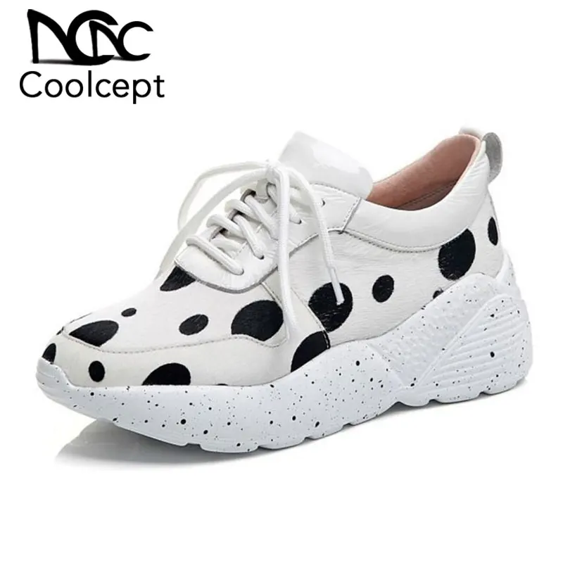 Coolcept/женские кроссовки из натуральной кожи модная новинка обувь
