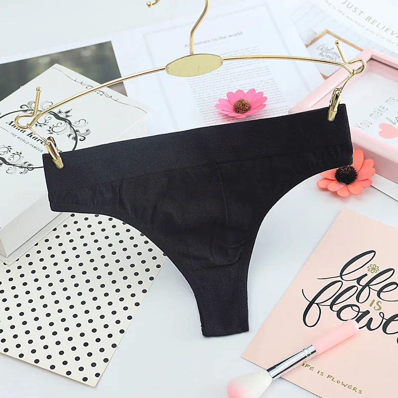 LUOCHEN нижнее белье дышащие хлопковые трусики ropa interior femenina Танга для женщин