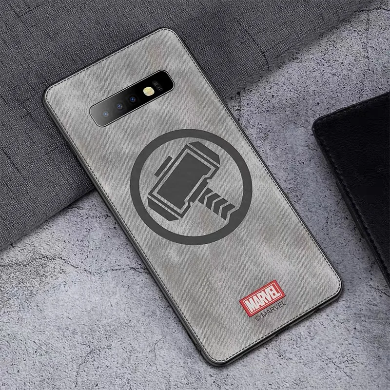 

Original Marvel Thor Phone Case For Samsung Galaxy S10e S10 Plus Spider-man Back Cover Iron Man Shockproof Captain America Coque