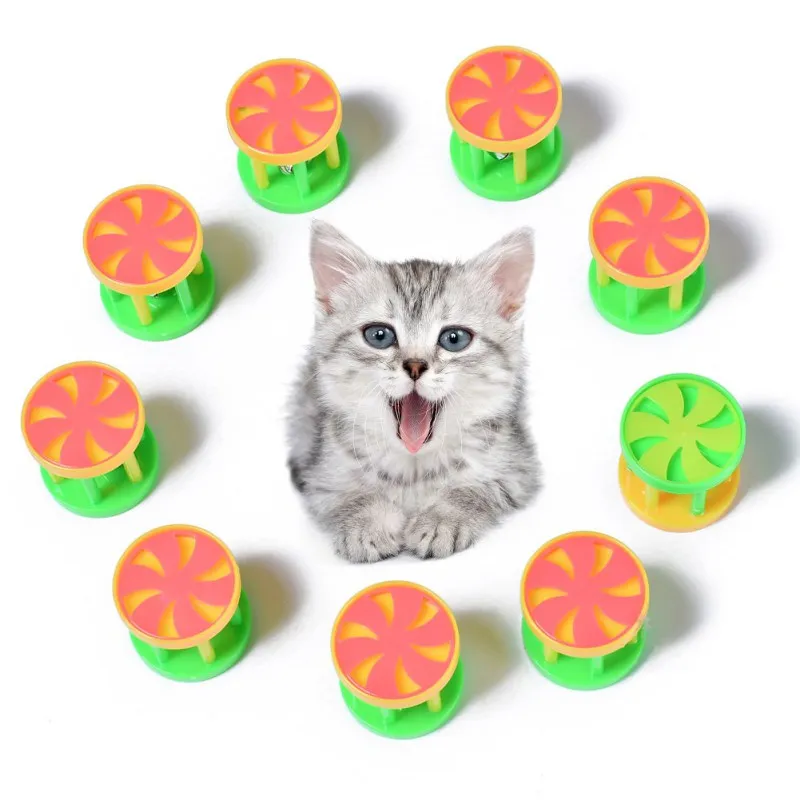 Лидер продаж, 10 шт., игрушка в виде кошачьего мяча с колокольчиком, игрушка в виде котенка, игрушка для домашних питомцев кошек, разноцветные шарики, игрушка для кошек, диаметр 4,2 см