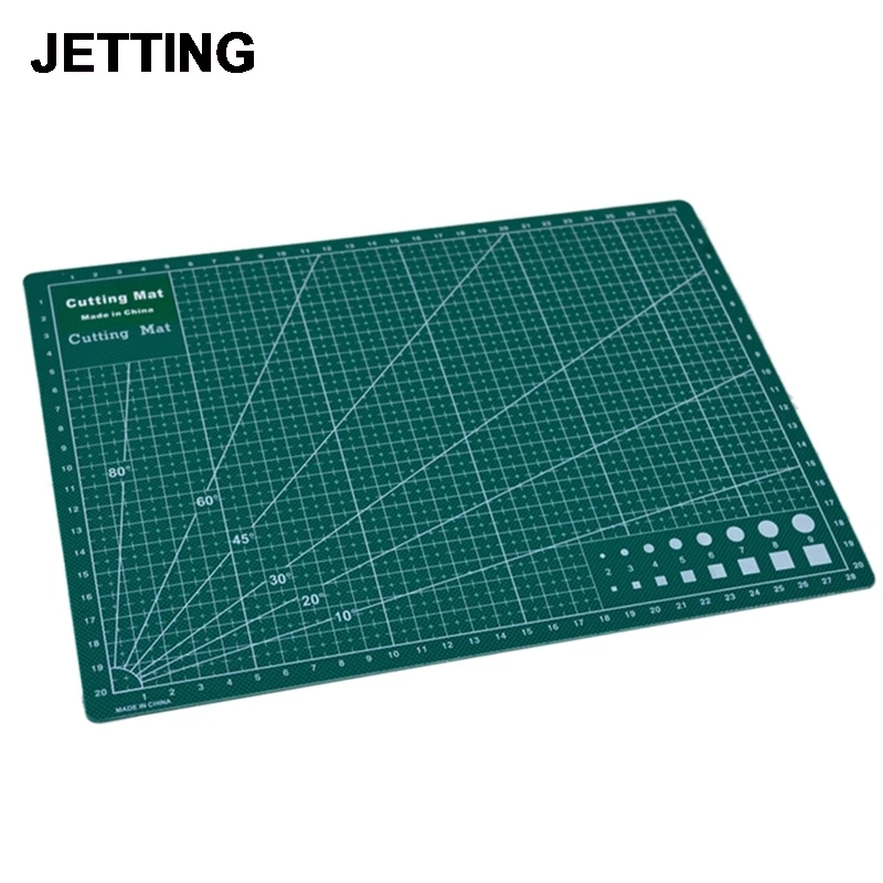 

PVC Cutting Mat A4 Durable Self-healing Cut Pad Patchwork Sewing Tools Handmade Diy Accessory Cutting Plate Dark Green