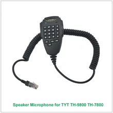 Original tyt 6 pinos dtmf handheld alto-falante microfone para tyt TH-9800 TH-7800 th9800 th7800 amador transceptor móvel