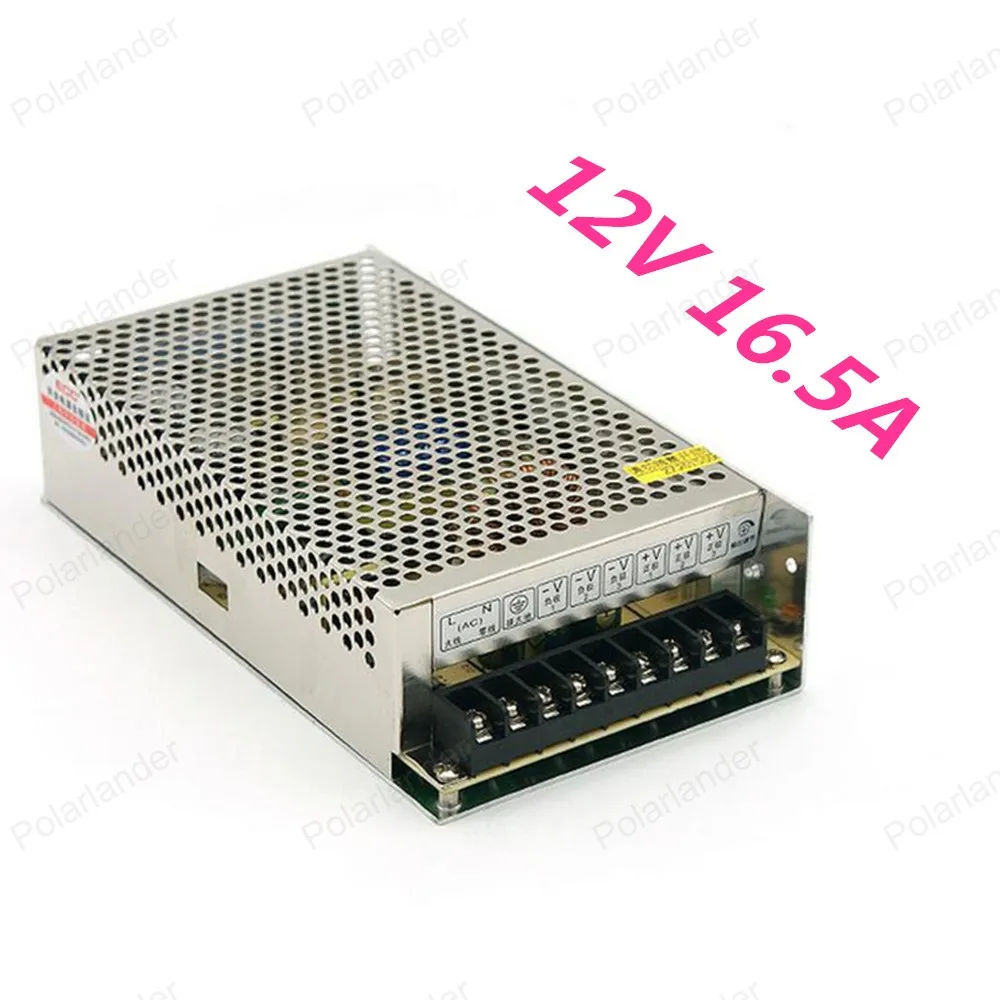 Wholesale12V 16.5A 200 Вт импульсный источник питания Драйвер для светодиодной ленты свет дисплей 110 В/220 В