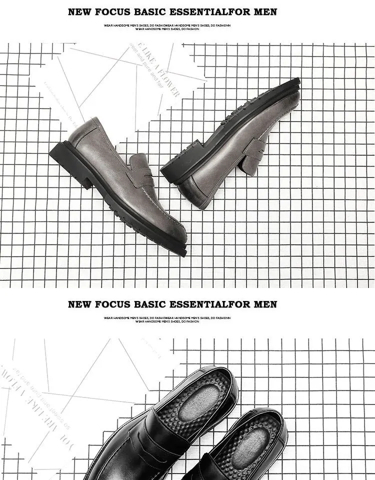 Итальянские дизайнерские Мужские модельные туфли; цвет черный, серый; кожаные свадебные туфли; мужские лоферы; chaussure homme; повседневные туфли-оксфорды на плоской подошве; B156