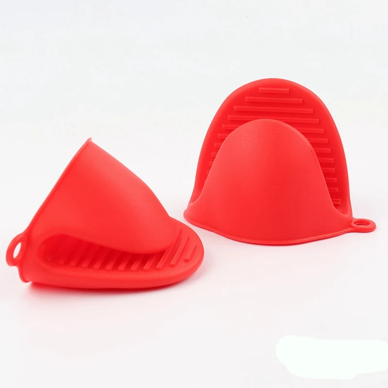 

1 Pcs Cooking Silicone Gloves Oven Heat Insulated Finger Microwave Non-slip Gripper Pot Holder Heat-Resistant