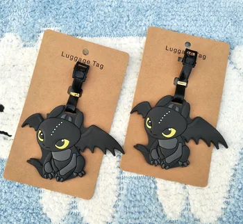

IVYYE Dragon Night Fury Anime Travel Accessories Luggage Tag Suitcase ID Address Portable Tags Holder Baggage Labels New