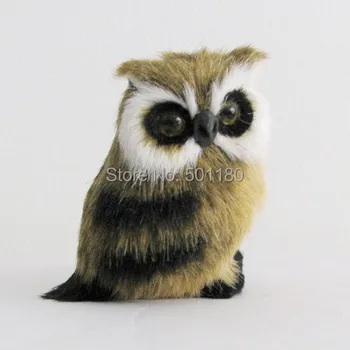 

free shipping owl figurines toy artificial owl gift decoration mini owl artificial crafts animal